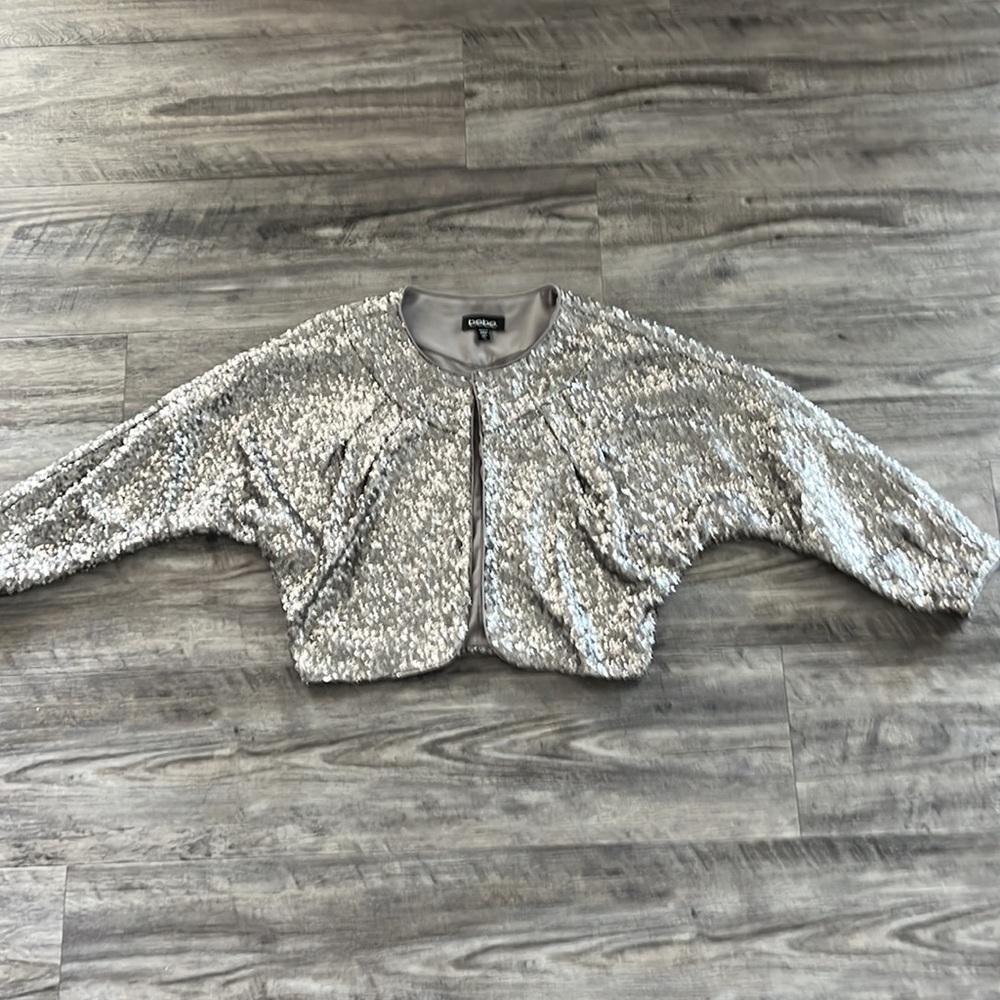 Sequin Cropped Jacket - image 4